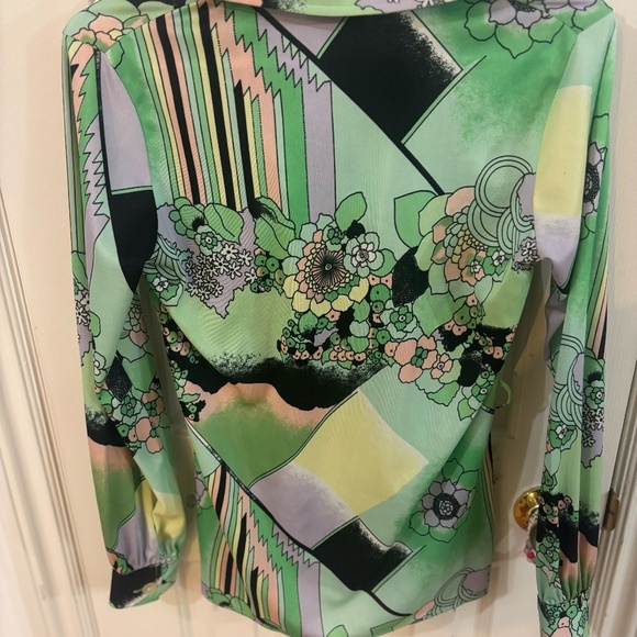 vintage 70s psychedelic button up shirt - Picture 5 of 5